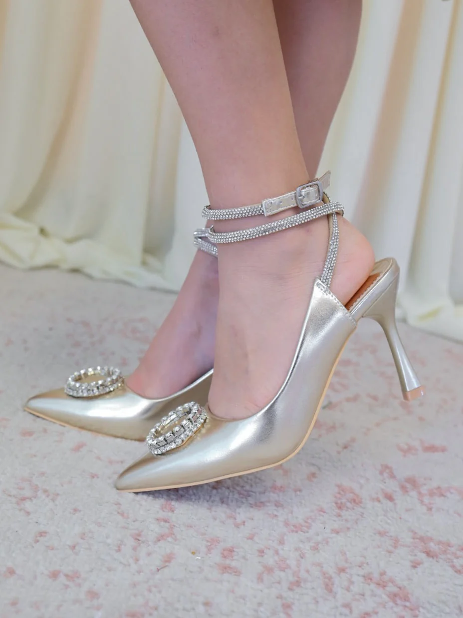 Aubrey Heels in Gold - Image 3