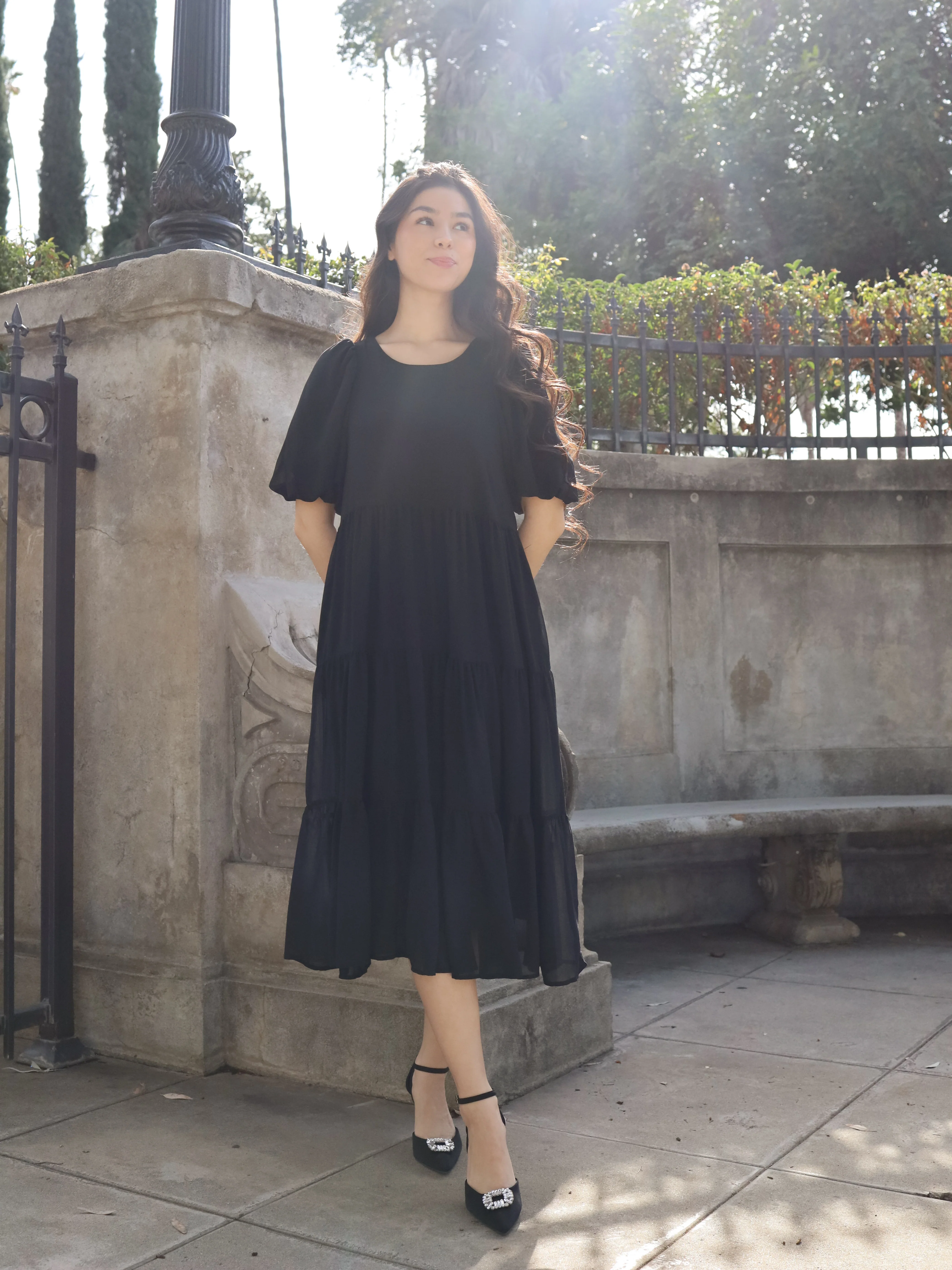 Mariah Dress - Black - Image 10