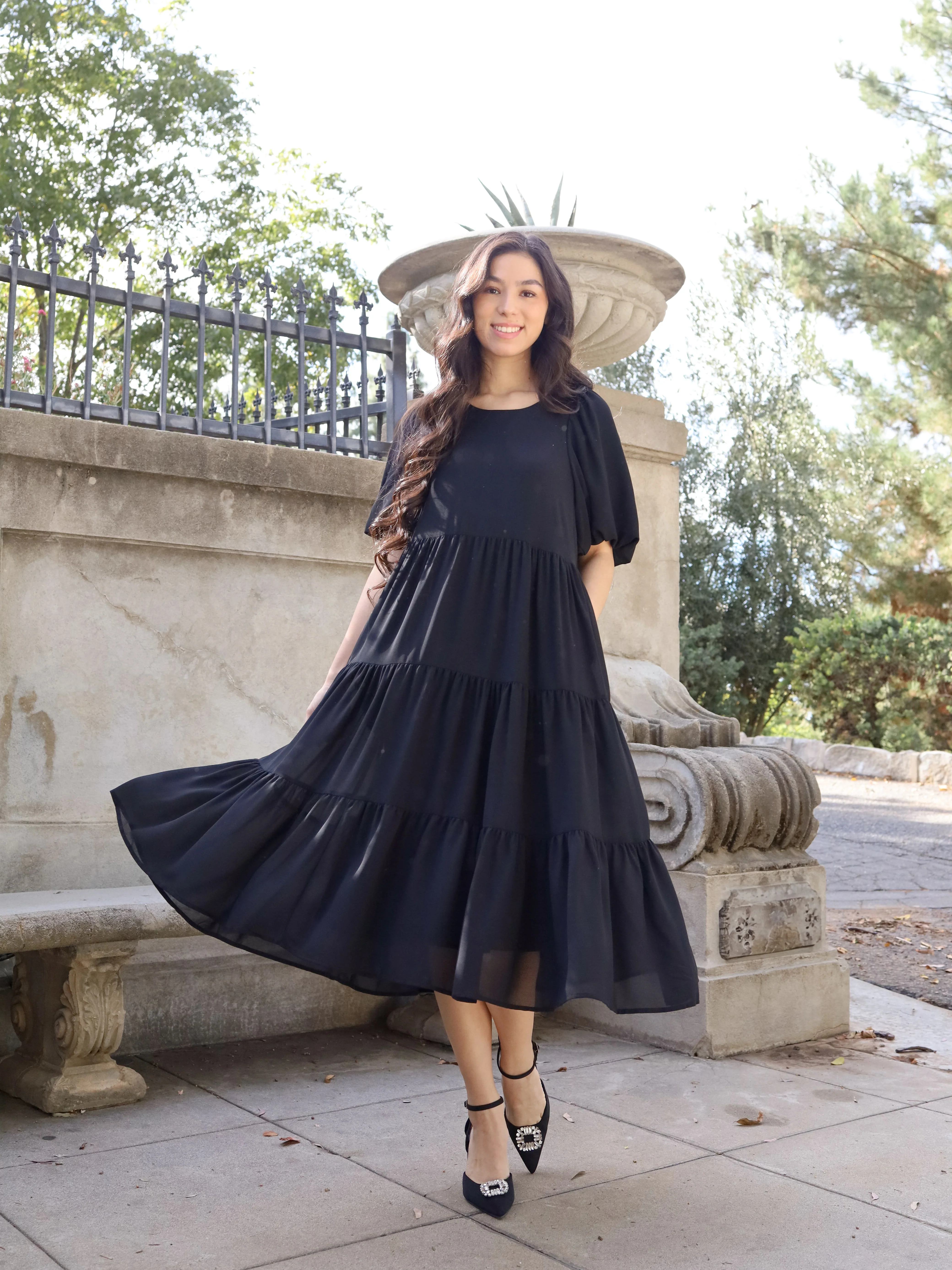 Mariah Dress - Black - Image 6