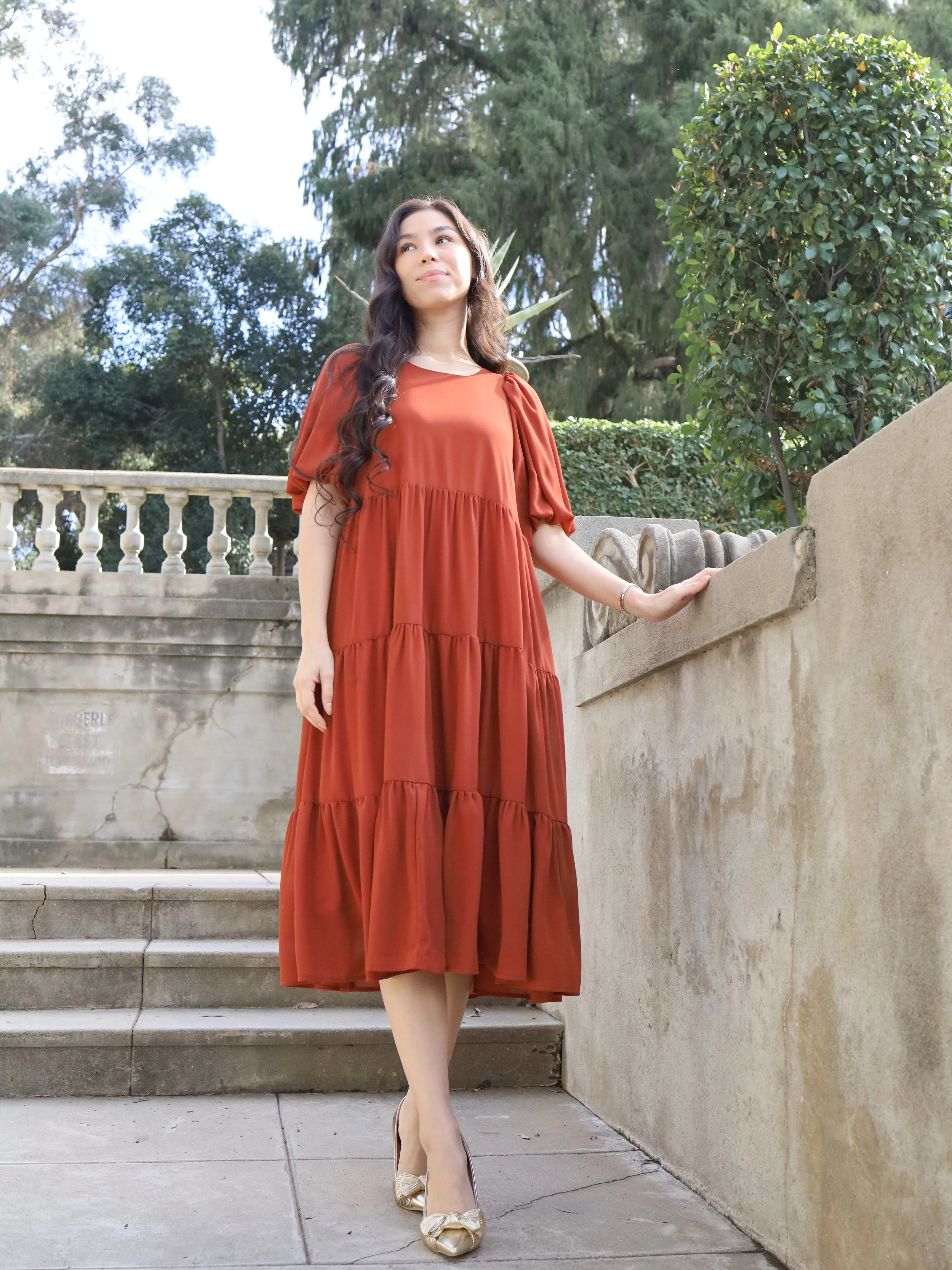 Mariah Dress - Rust - Image 11