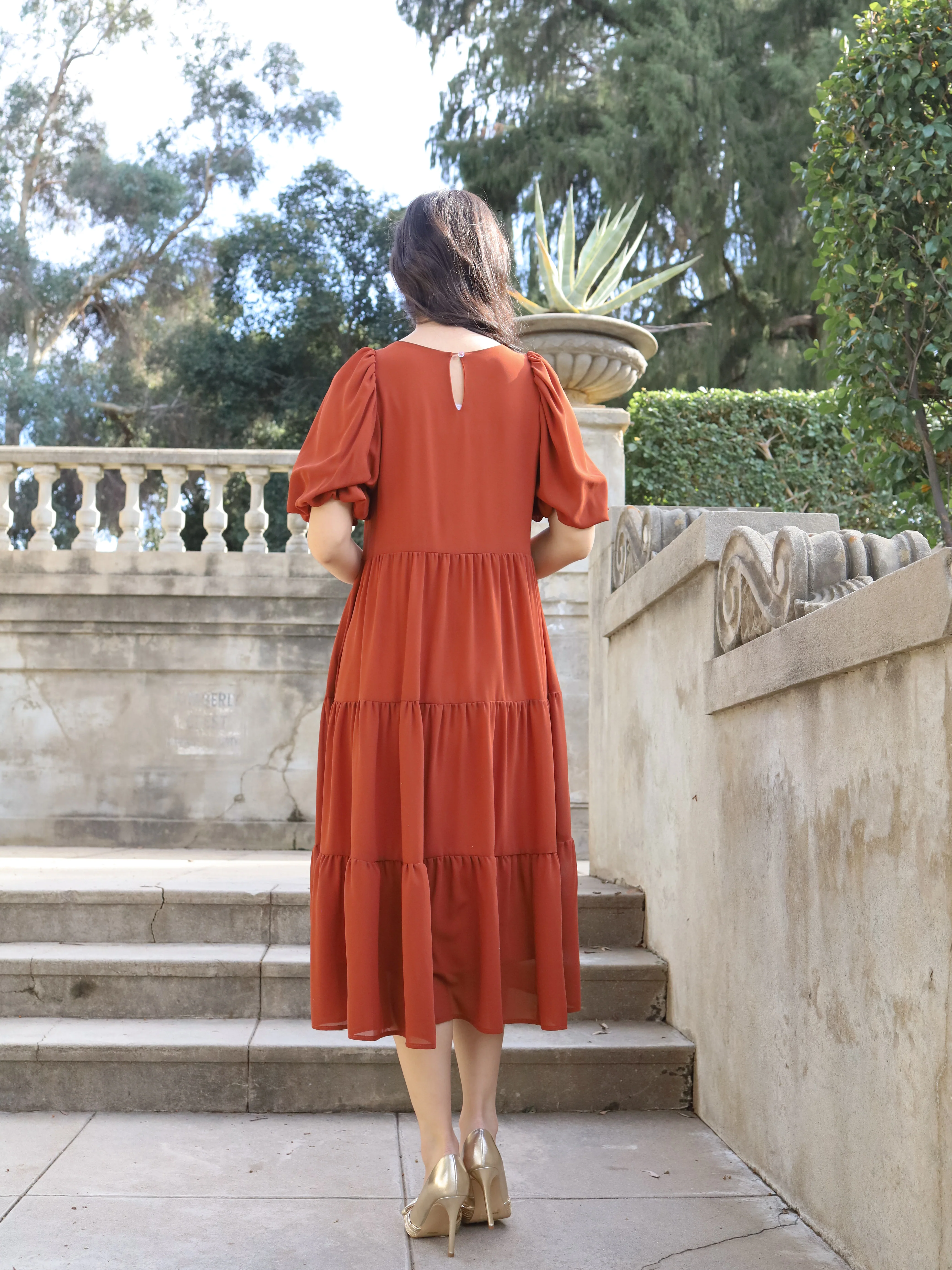 Mariah Dress - Rust - Image 7