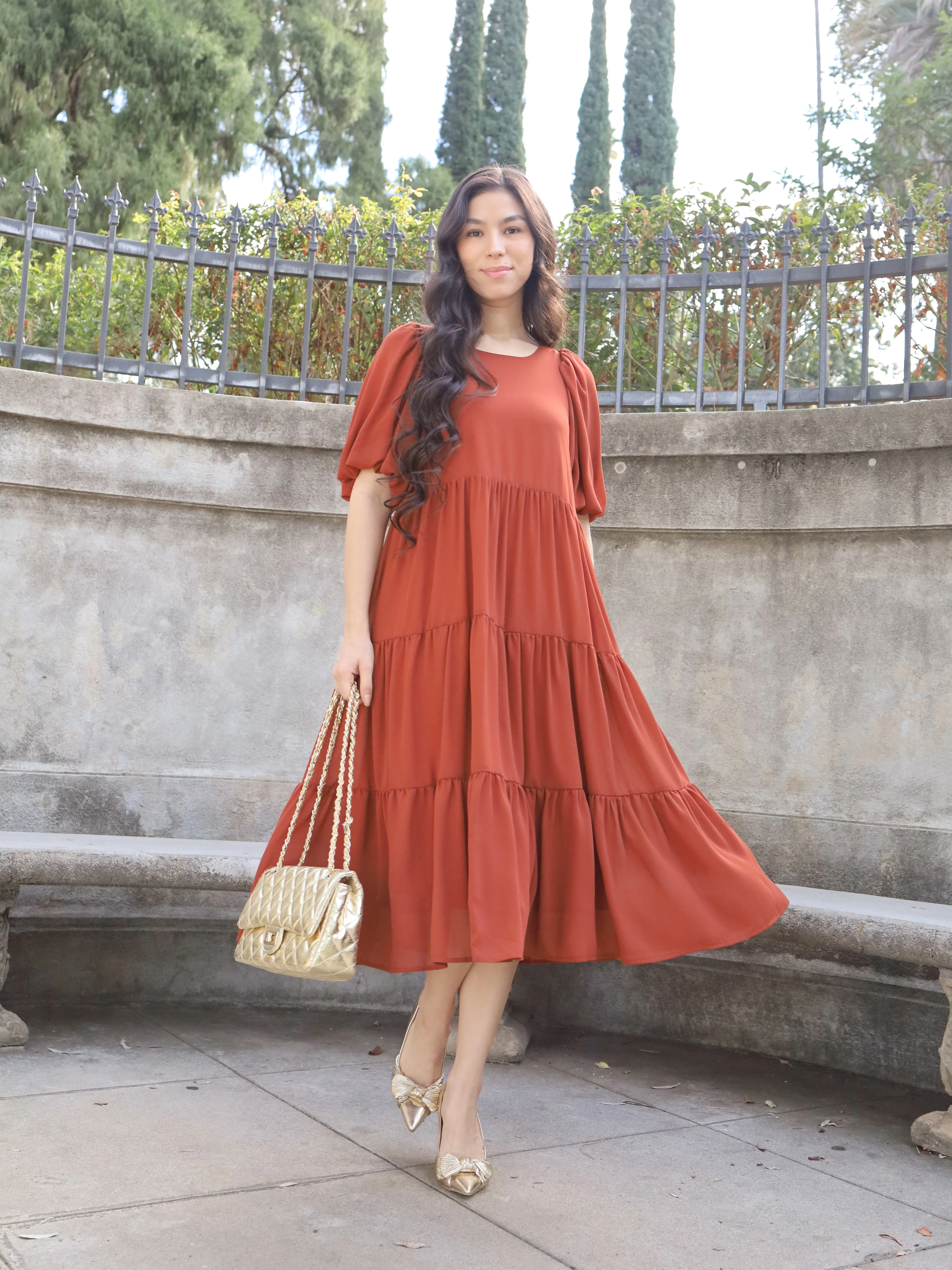 Mariah Dress - Rust - Image 8