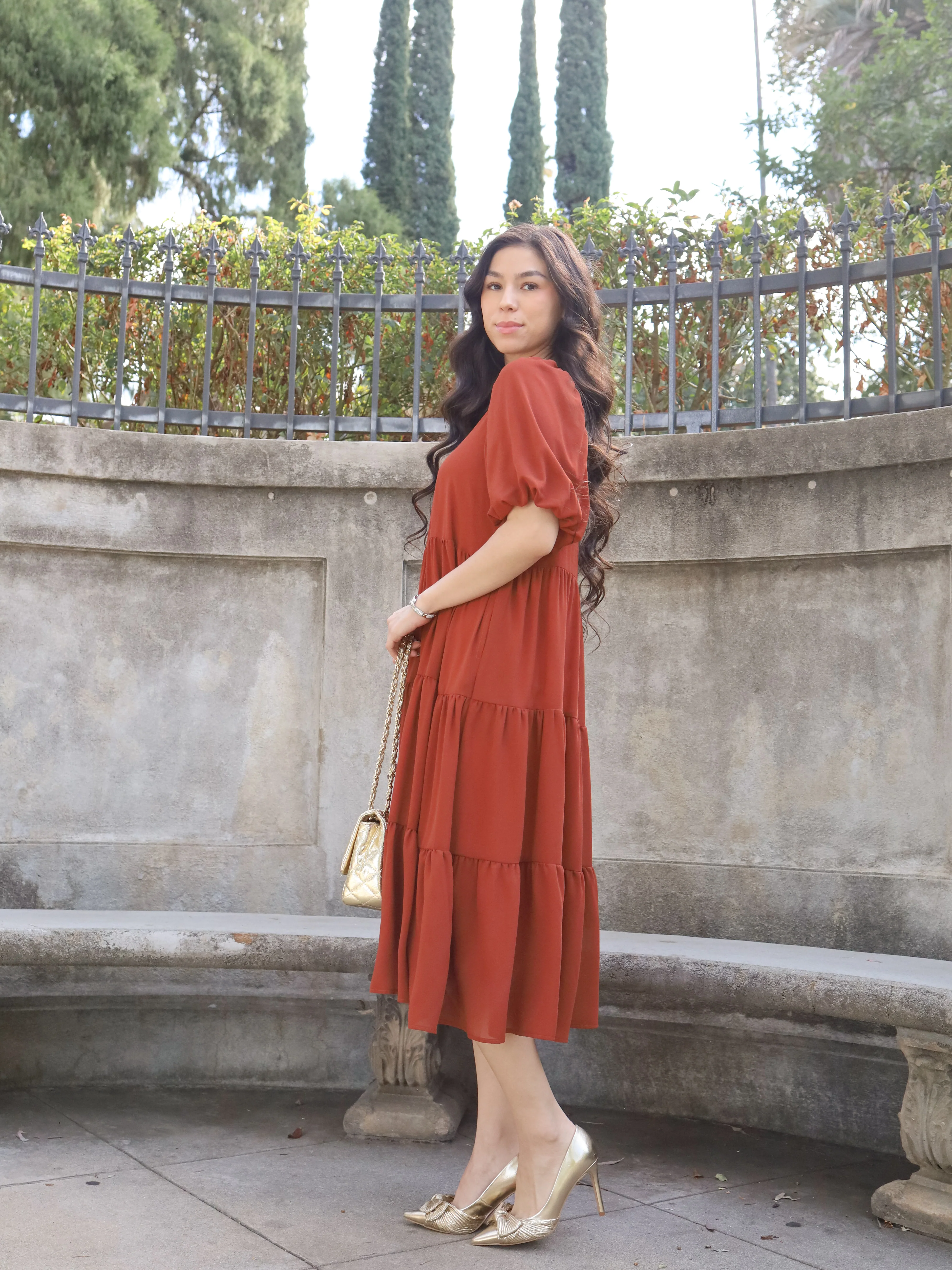 Mariah Dress - Rust - Image 9