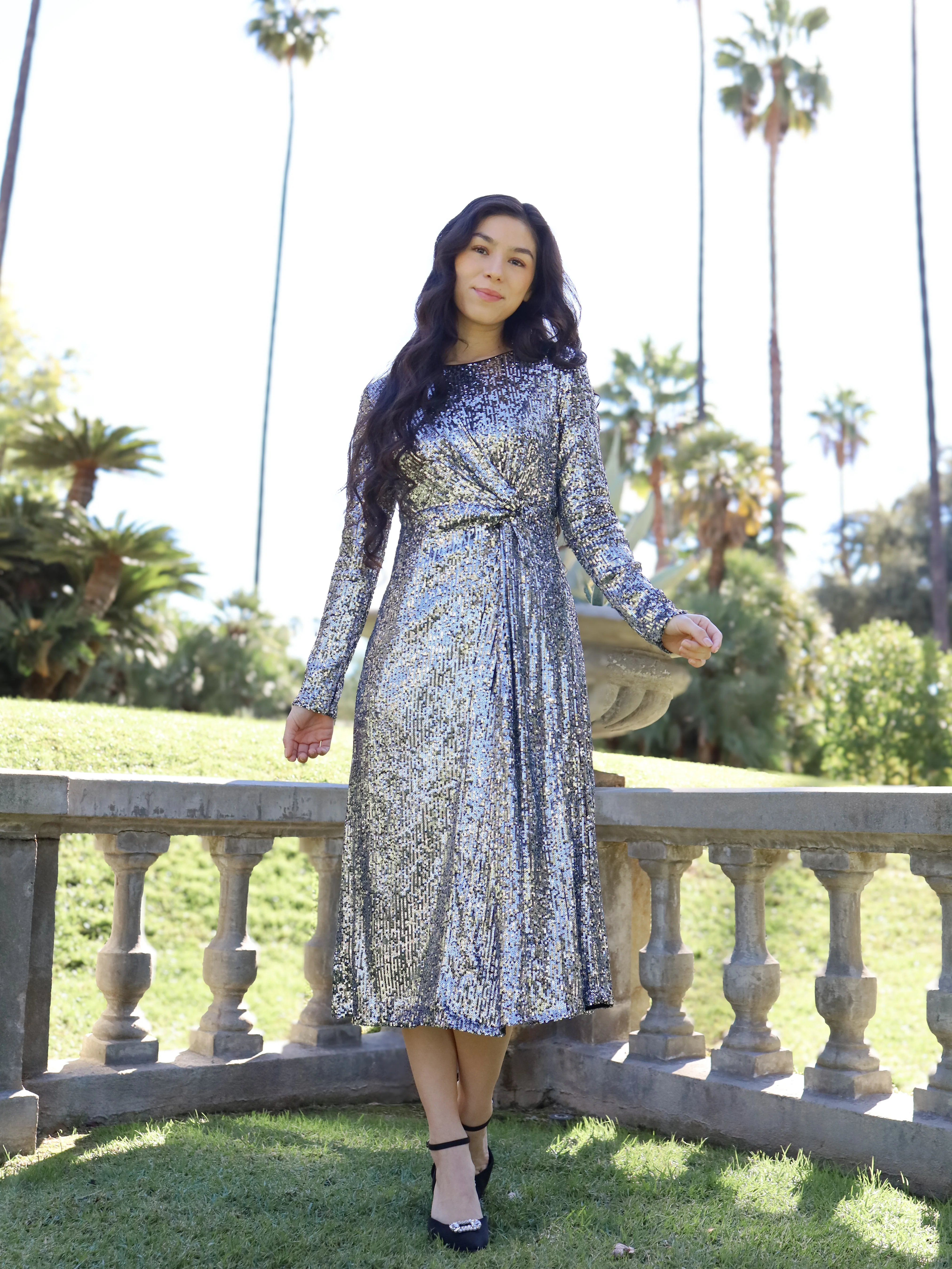 Starlet Dress - Gunmetal - Image 5