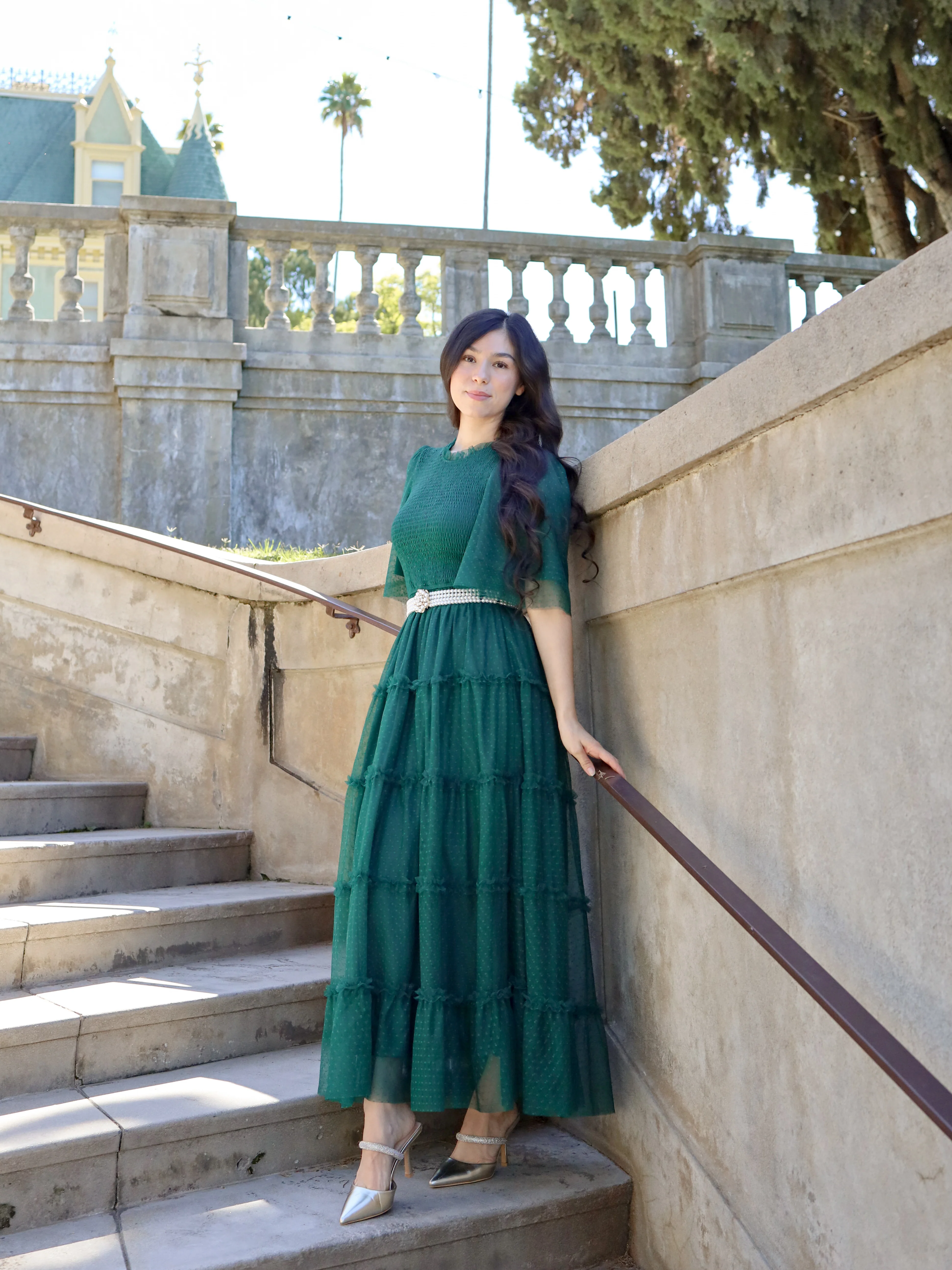 Vintage Romance Dress - Forest - Image 3