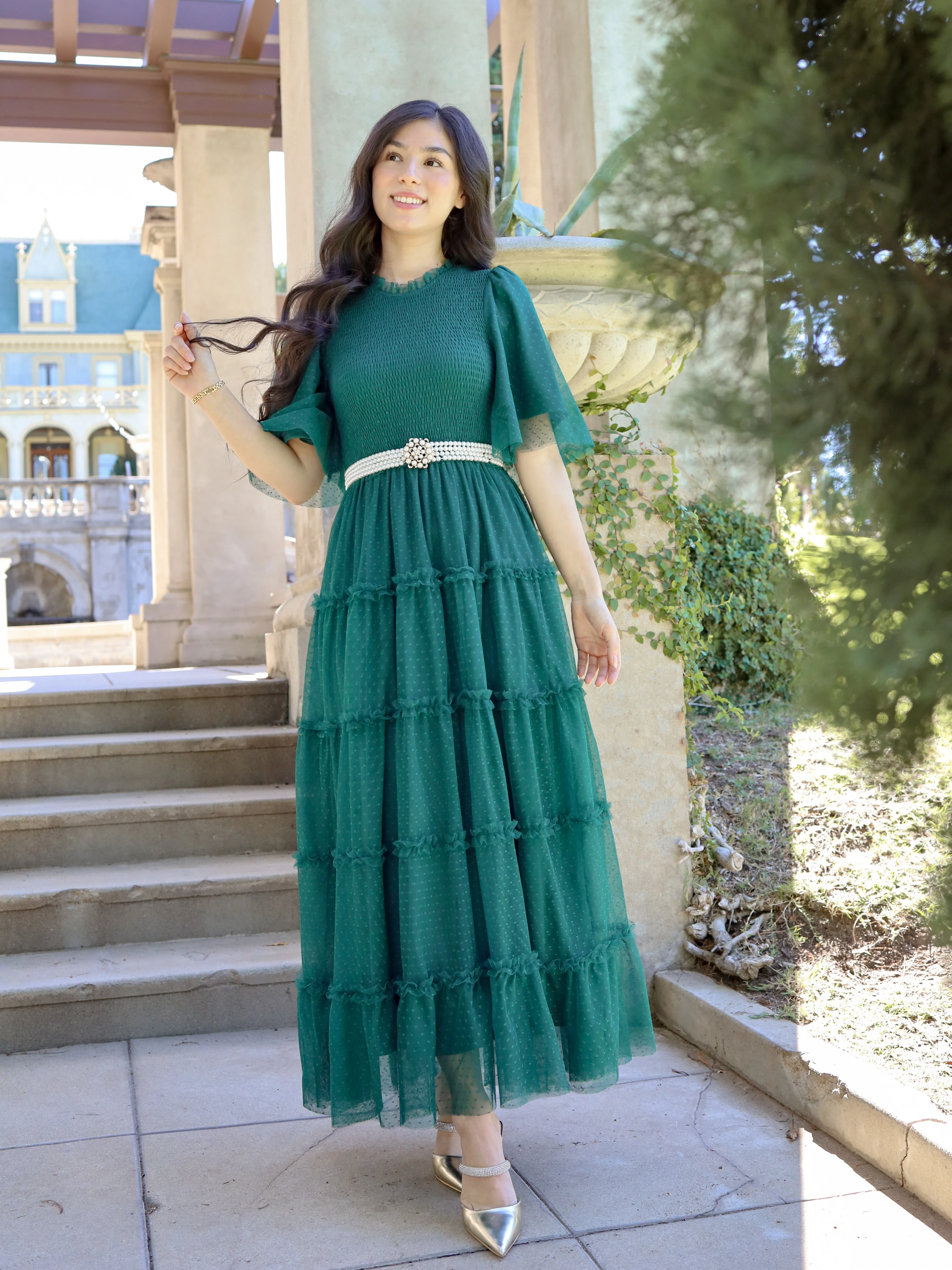 Vintage Romance Dress - Forest - Image 5