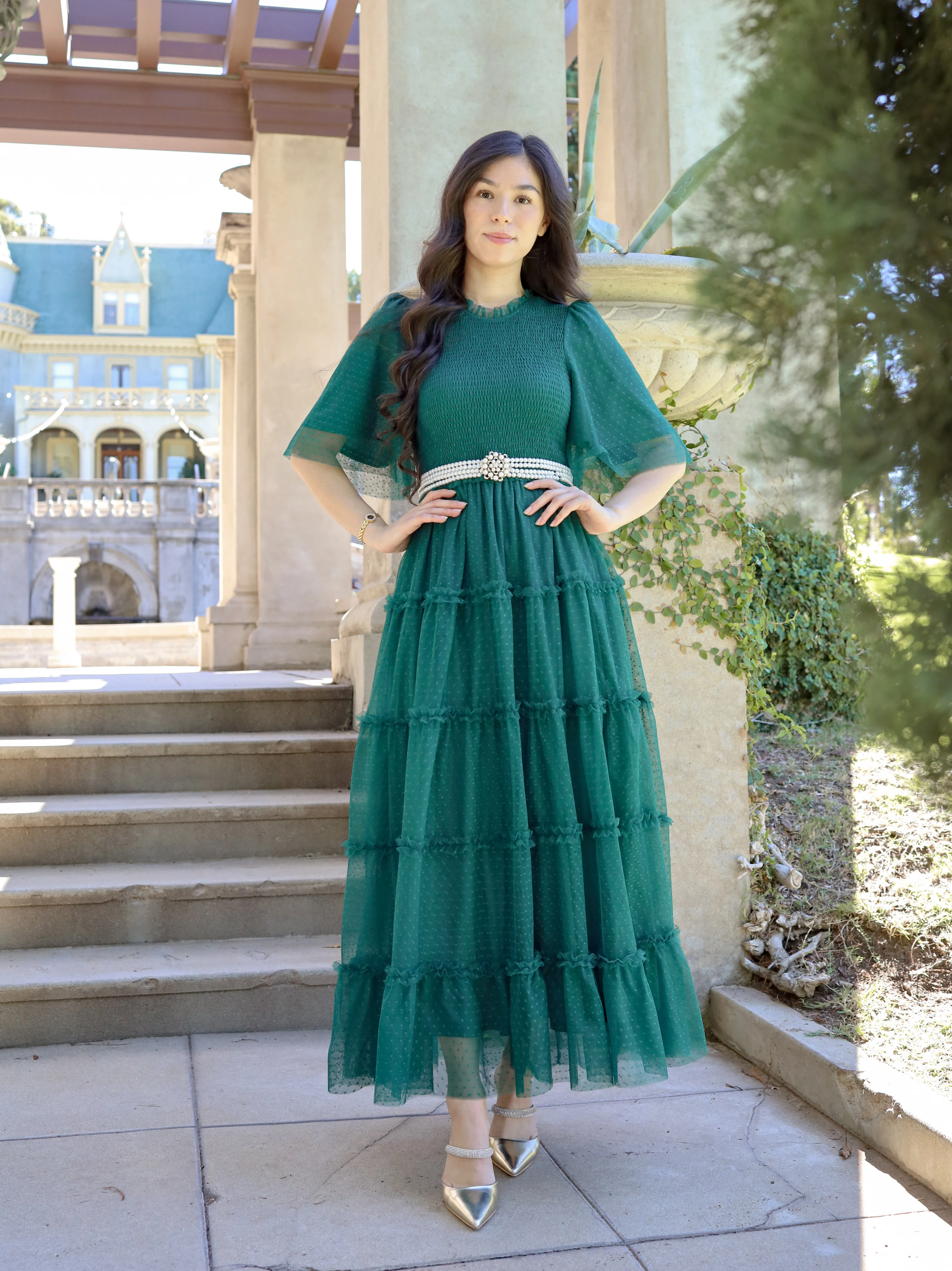 Vintage Romance Dress - Forest - Image 8