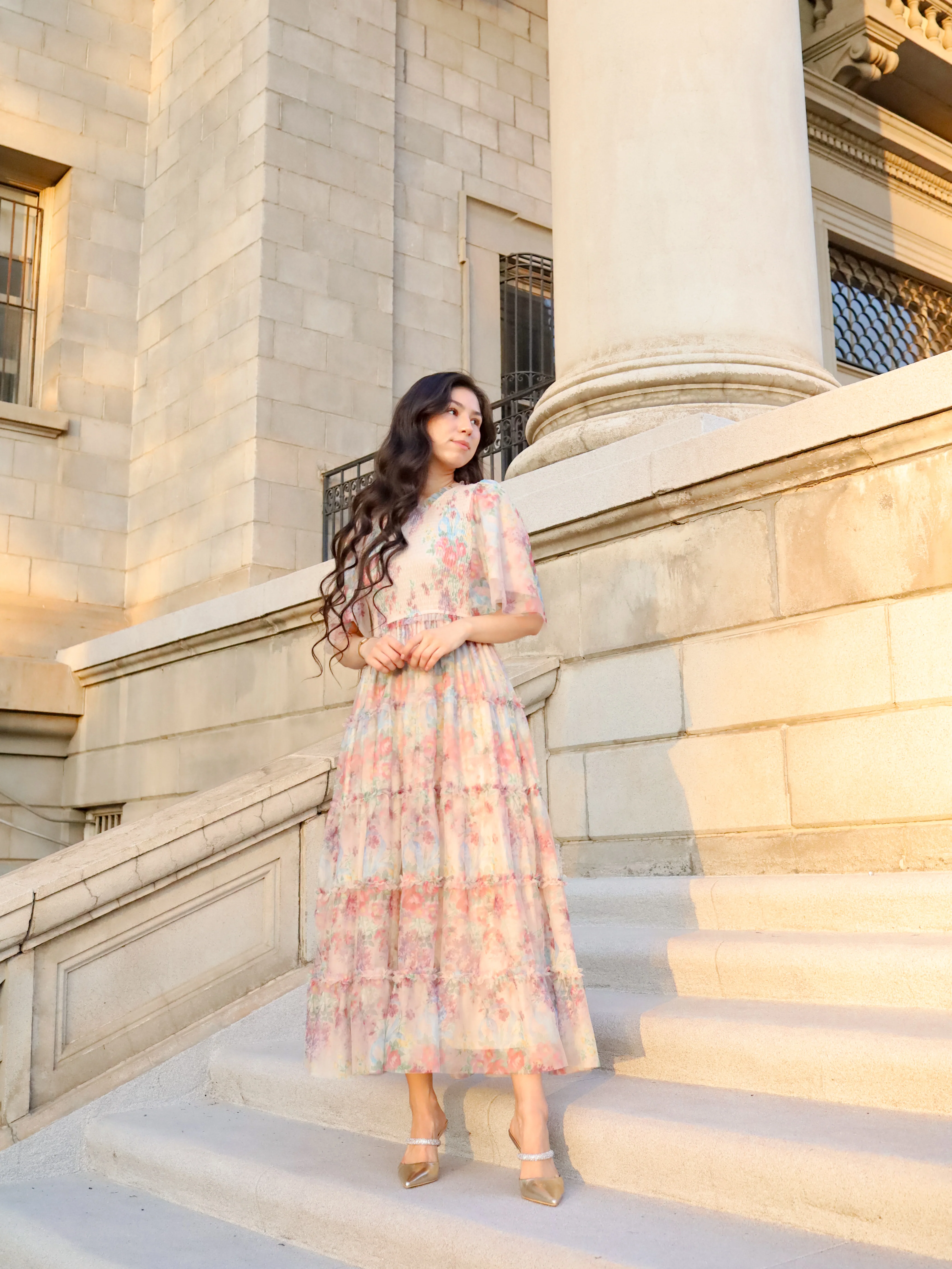 Vintage Romance Dress - Ivory Garden - Image 10