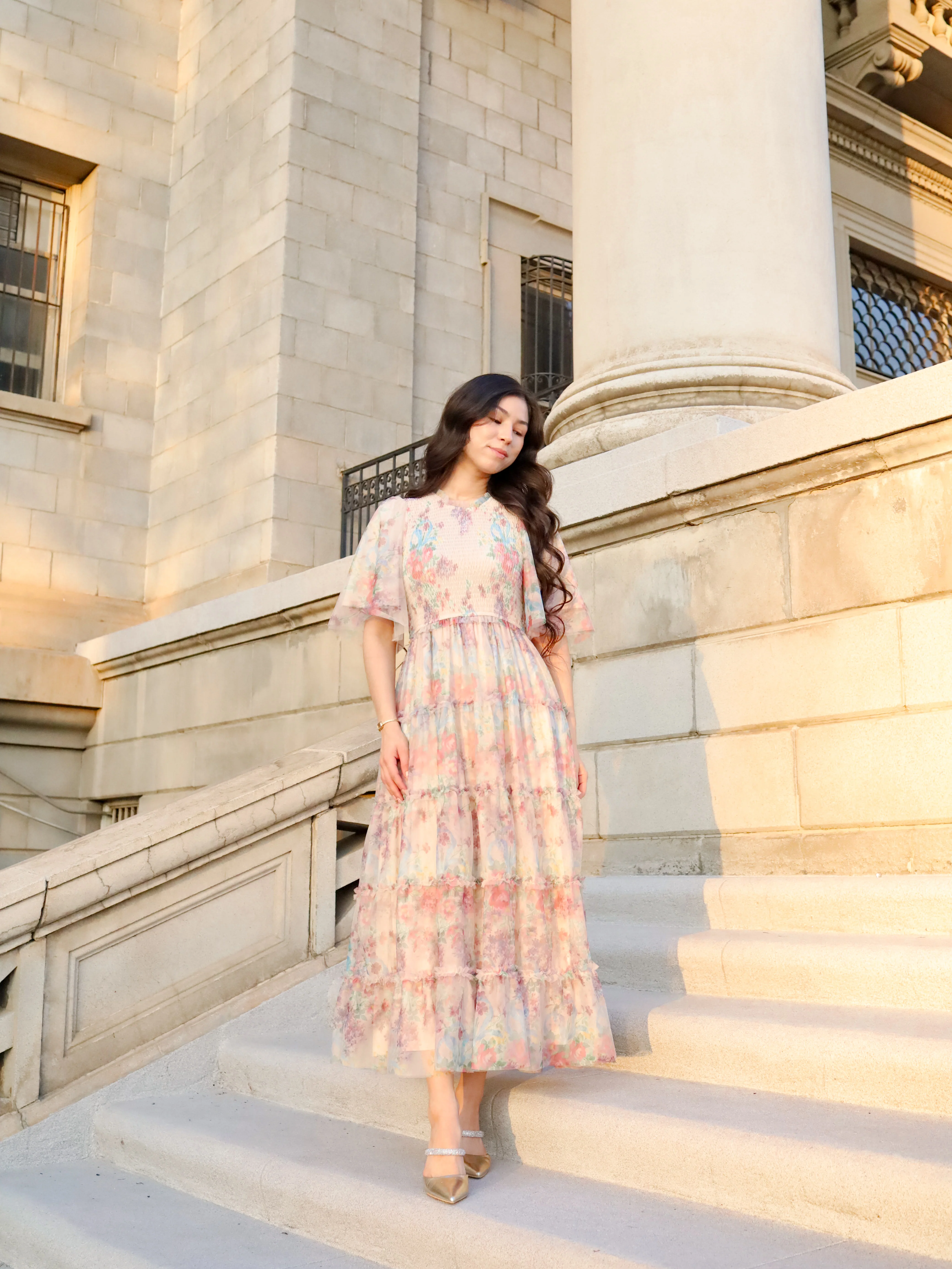 Vintage Romance Dress - Ivory Garden - Image 11