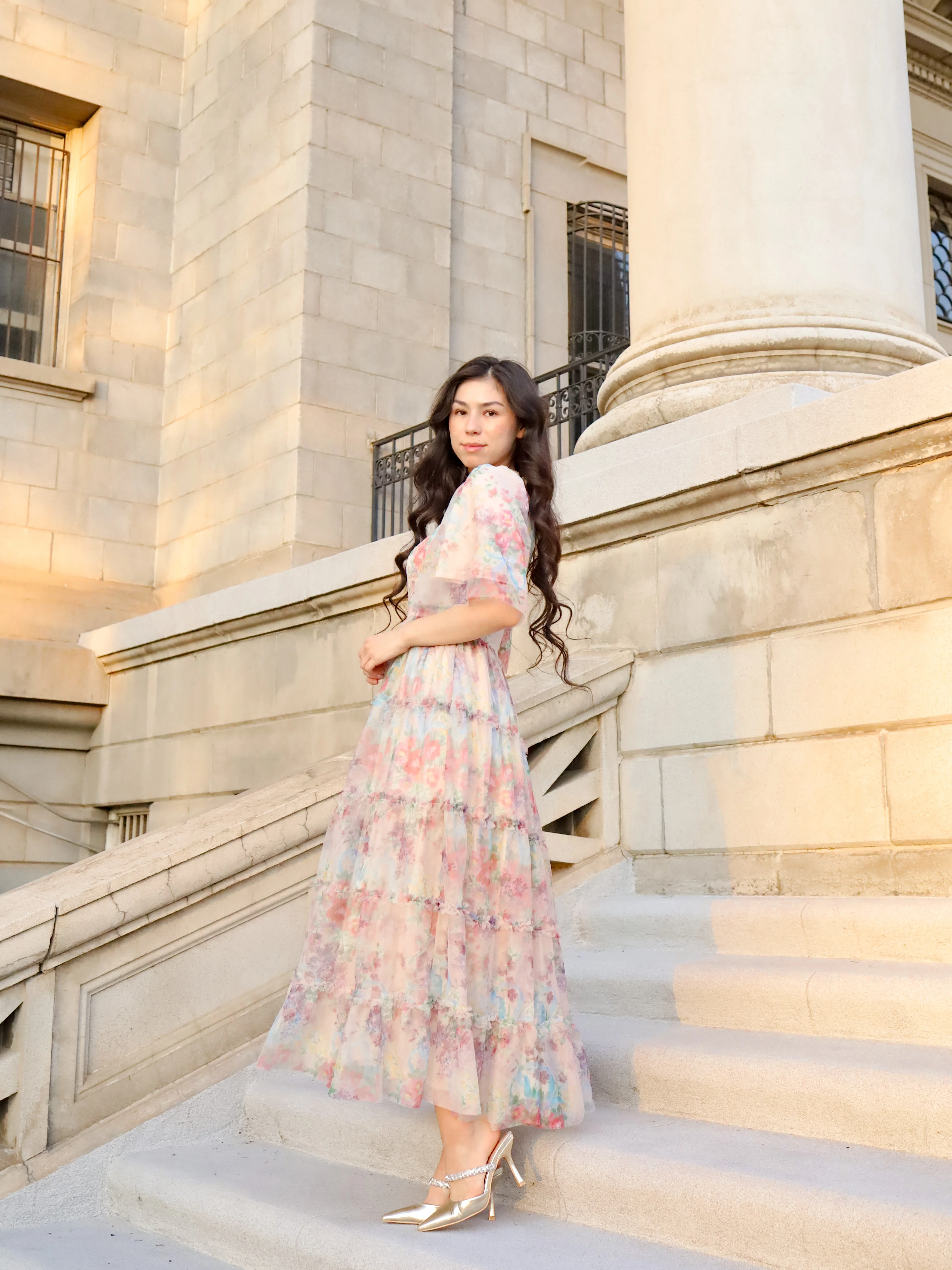 Vintage Romance Dress - Ivory Garden - Image 3