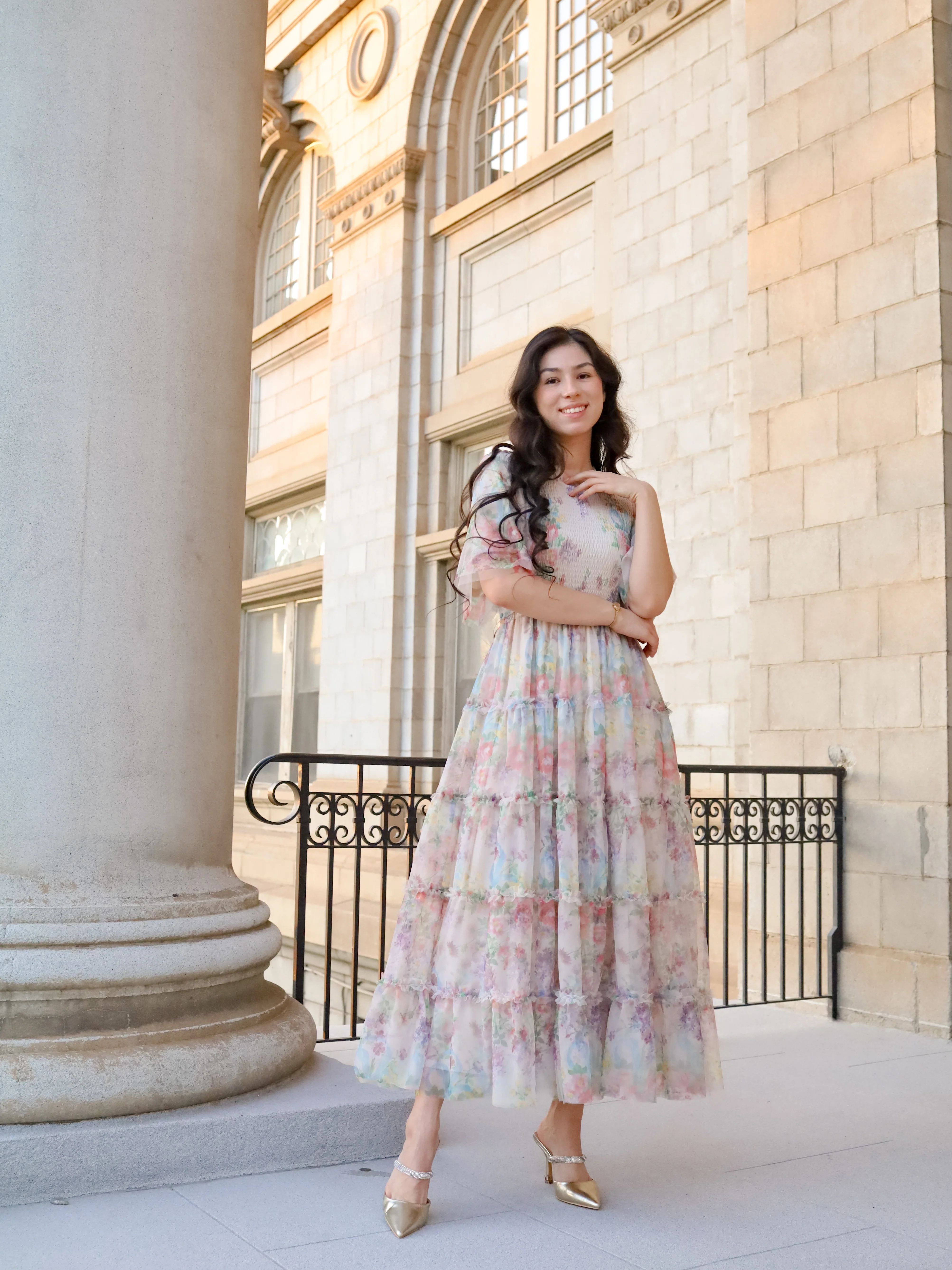 Vintage Romance Dress - Ivory Garden - Image 5