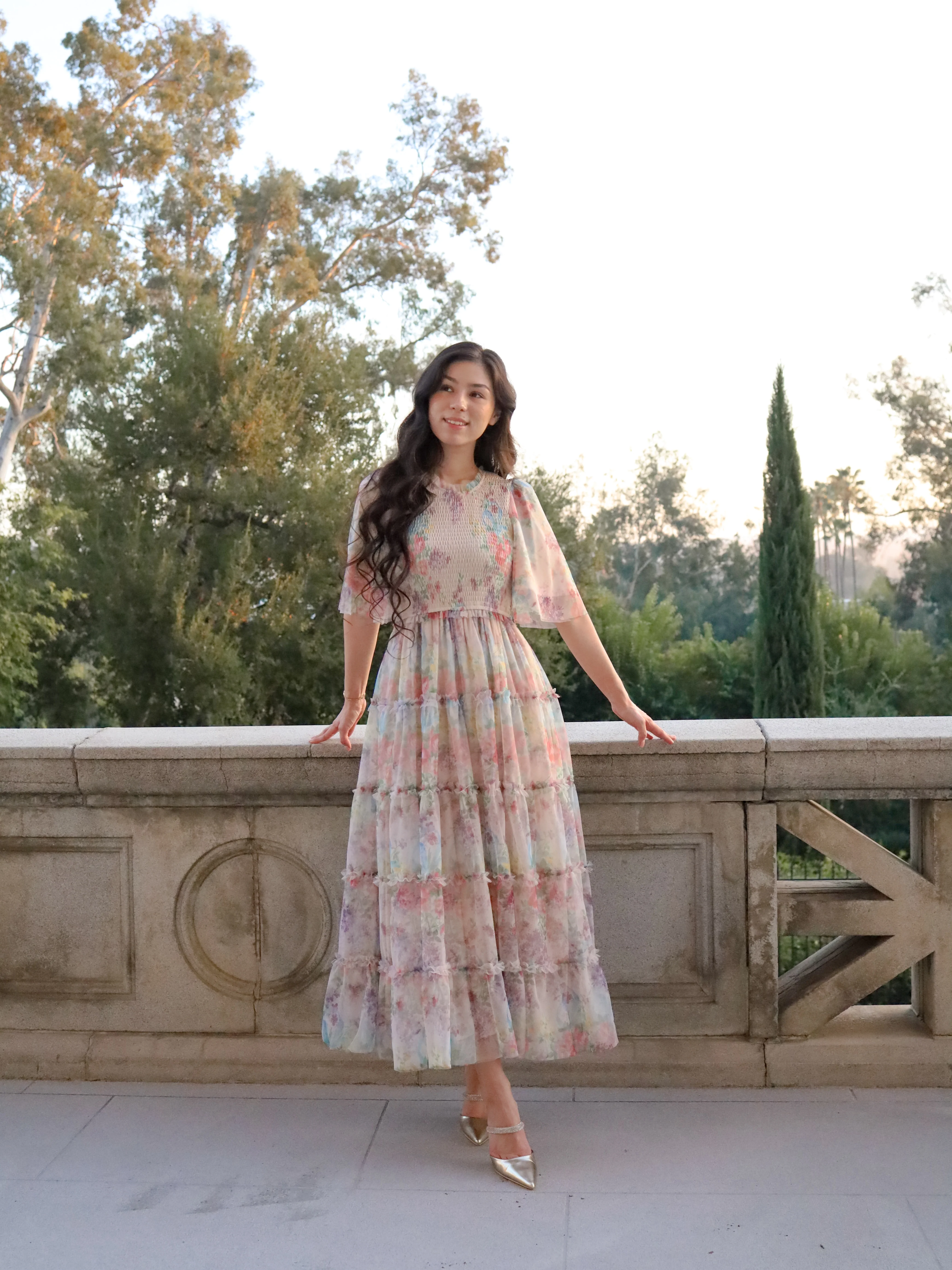 Vintage Romance Dress - Ivory Garden - Image 7