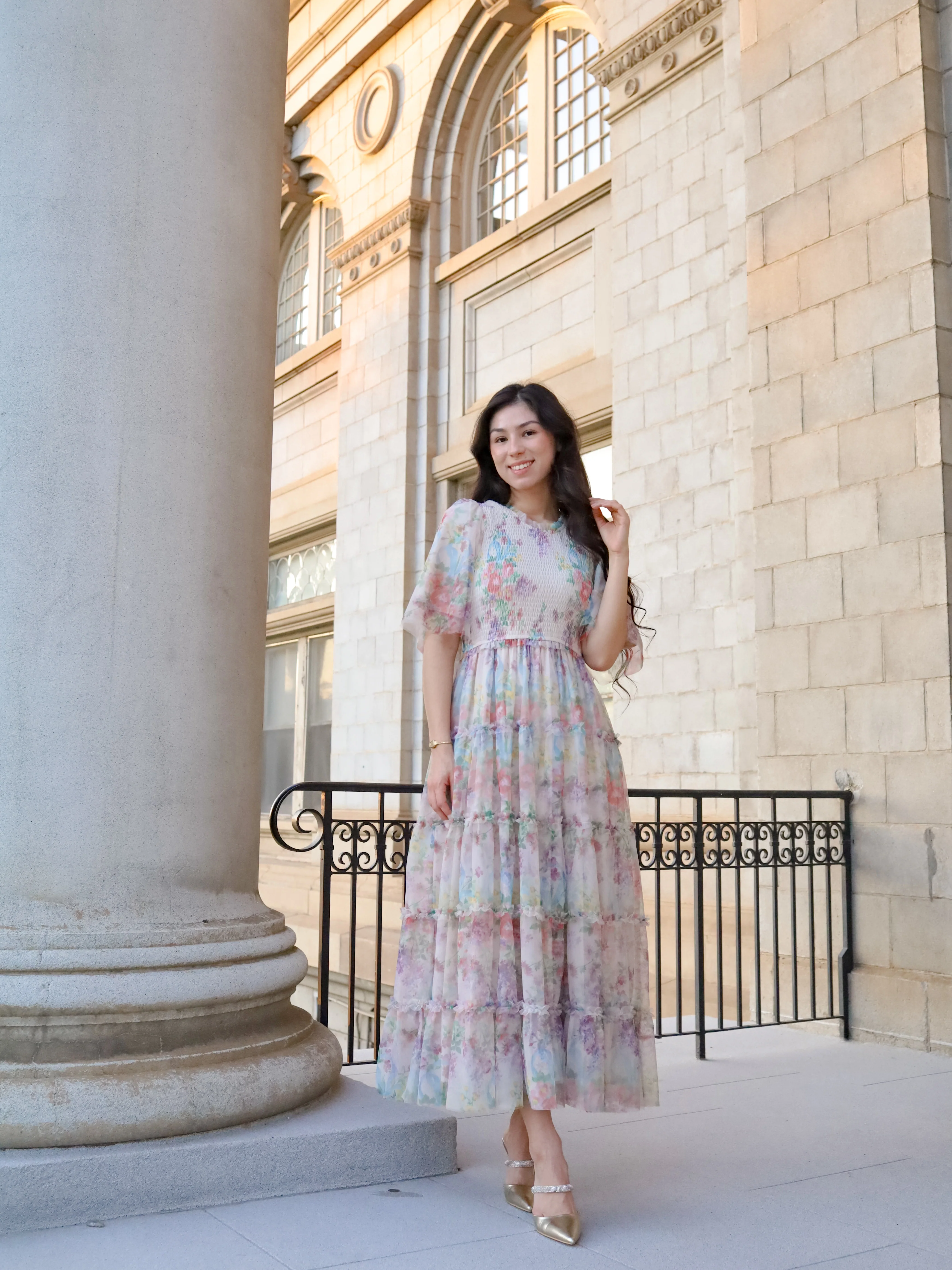 Vintage Romance Dress - Ivory Garden - Image 8