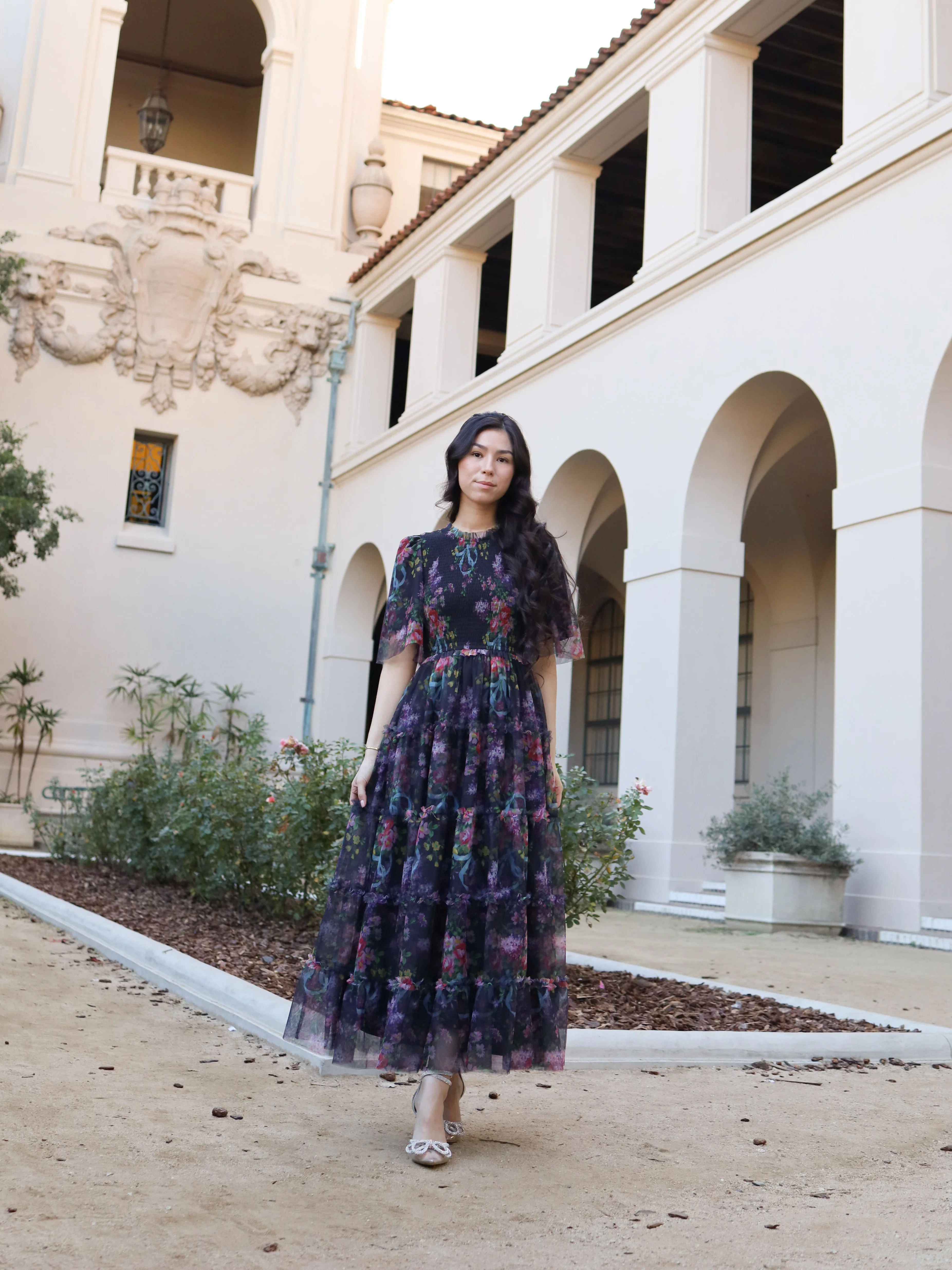 Vintage Romance Dress - Midnight Garden - Image 10