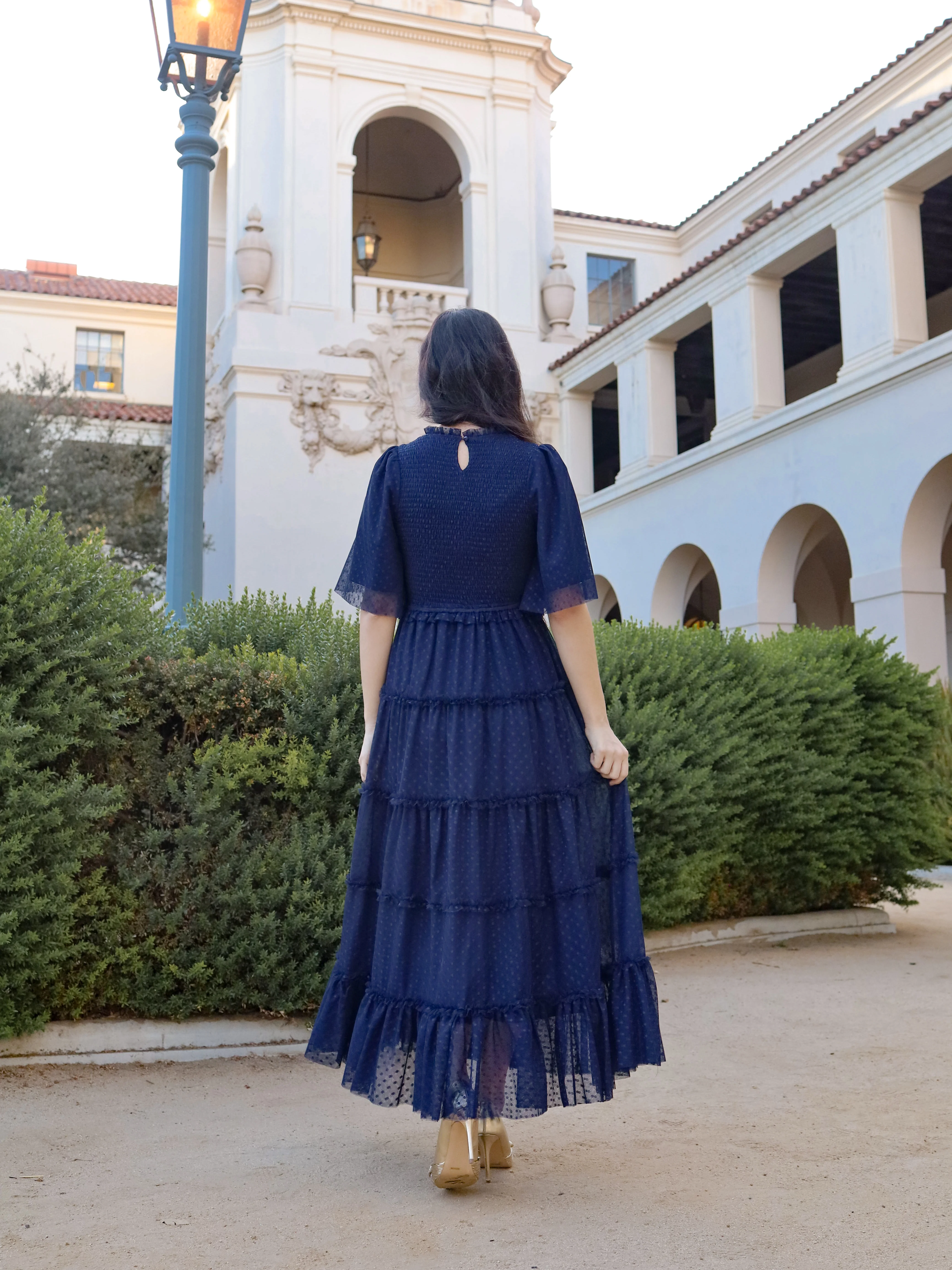 Vintage Romance Dress - Navy - Image 4