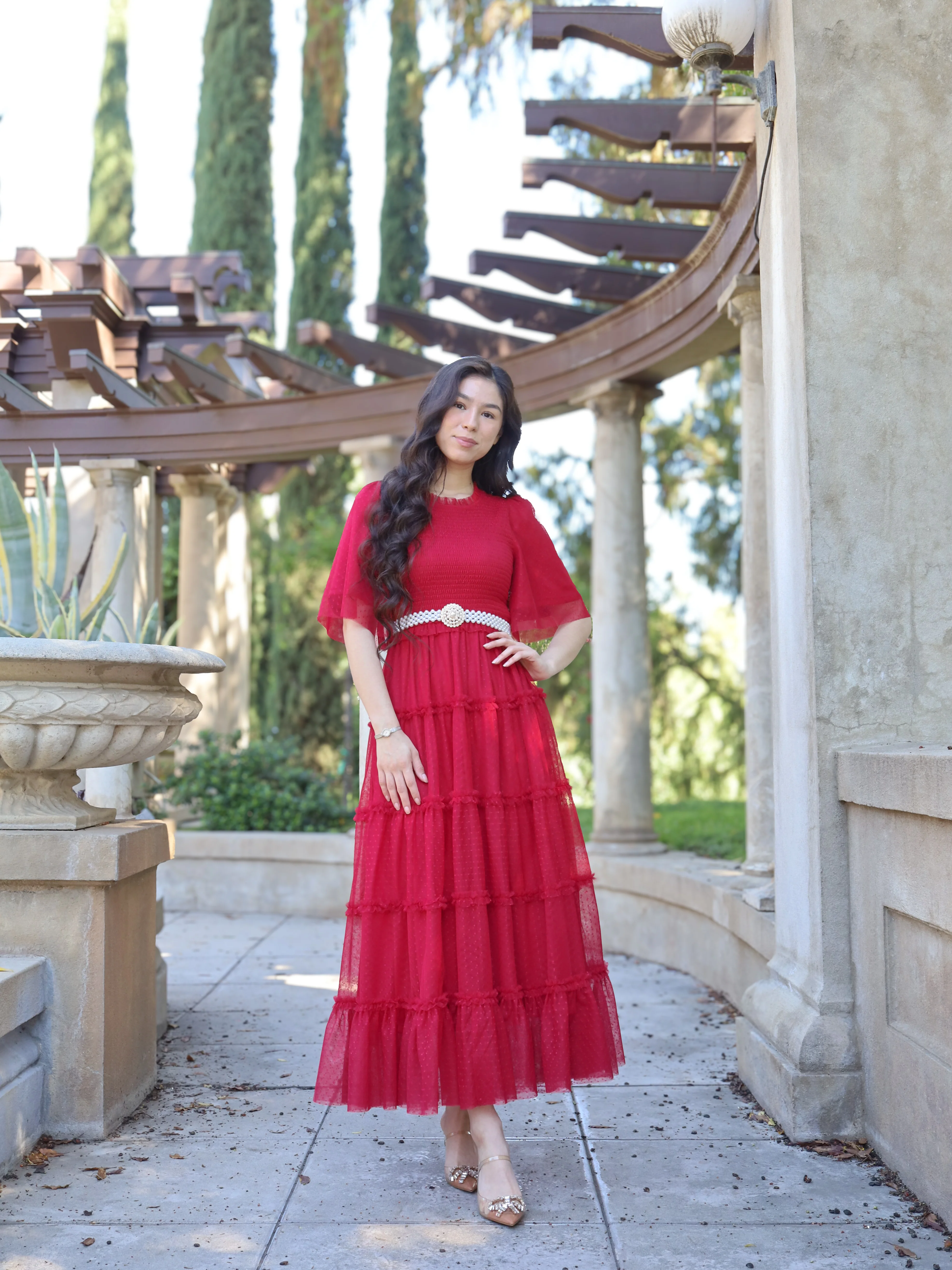 Vintage Romance Dress - Red - Image 7